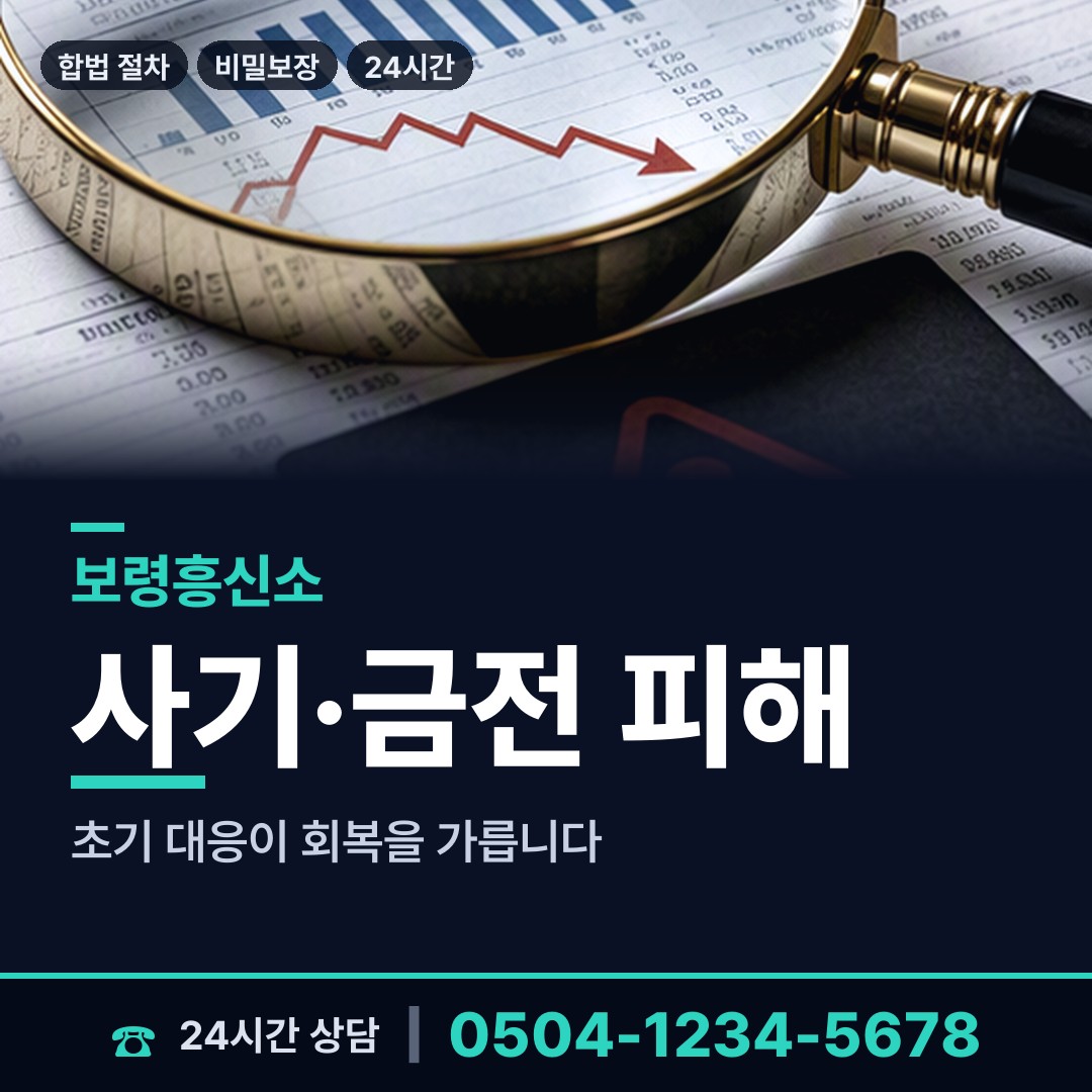 보령 오천면어항출장소 명탐정 상담 안내